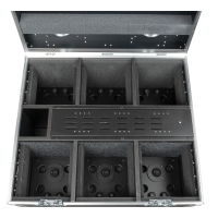 Showtec EventSpot 1600 Q4 Set Koffer mit Ladegerät und 6x Stück - schwarz