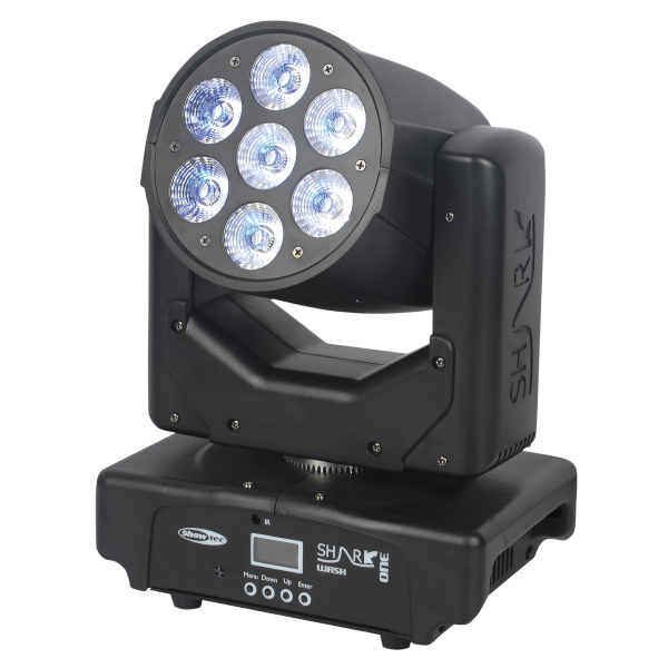 Showtec Shark Wash One 7x 12 W RGBWA-UV LED Wash Moving Head