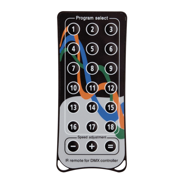 Showtec Quick DMX IR Remote Optionale Fernbedienung für Rack 1024