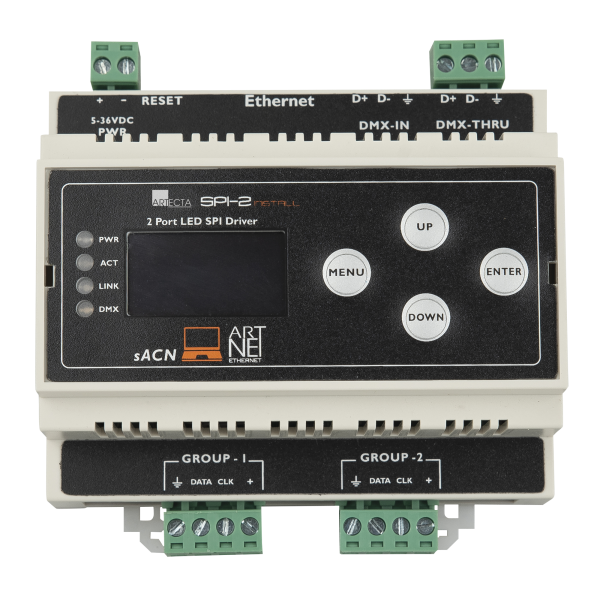 Showtec SPI-2 Install DIN-rail