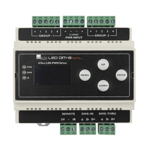 Showtec LED Dim-8 Install DIN rail