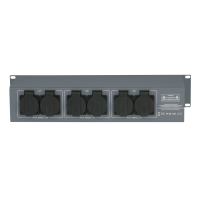 Showgear PSA-16A3S 3x MCB - Schuko-Ausgang