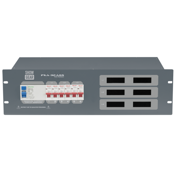 Showgear PSA-32A6S 6x MCB - schuko out