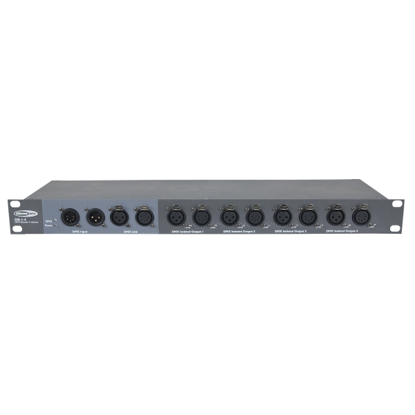 Showtec DB-1-4 4-Channel DMX booster 3-pin & 5-pin XLR