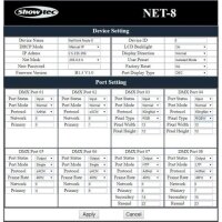 Showtec NET-8/3 Art-Net/Klingnet-Node mit 8 Kanälen, XLR, 3-polig