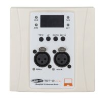 Showtec NET-2 Panel 3-polig, weißes Gehäuse