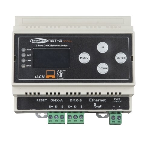 Showtec NET-2 Install Din-rail