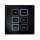 Showtec Wall Panel Remote for TR-512 Install/Pocket Black front panel