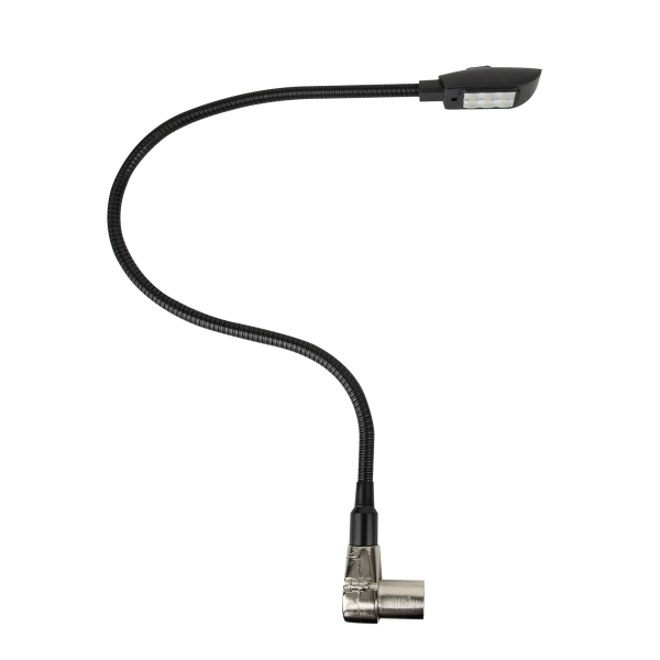 Showgear GooseLight XLR, CW 40 cm - 3-pin right-angled
