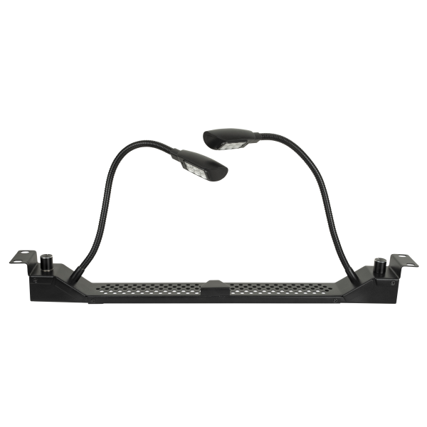 Showgear 19" 2-way Rack Light 1U, 2 x RGB GooseLED, Individual dimmable