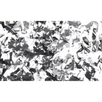 Showgear Metallic Confetti - Rectangle Silver, 55 x 17...