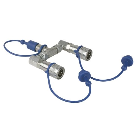 Showtec CO? 3/8 Q-Lock 2-way Splitter Closed system