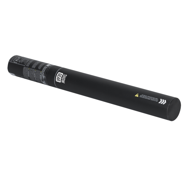 Showgear Handheld Confetti Cannon 50 cm, white/silver, flameproof