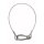 Showgear Safety Cable 4 mm - with Safety Ring WLL: 80 kg - 60 cm - Silber