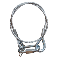 Showgear Safety Cable 5 mm - BGV-C1 WLL: 20 kg - 60 cm -...