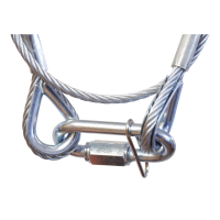 Showgear Safety Cable 5 mm - BGV-C1 WLL: 20 kg - 60 cm -...