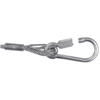 Showgear Safety Cable 6 mm - BGV-C1 WLL: 36 kg - 100 cm -...