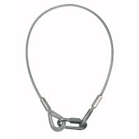 Showgear Safety Cable 8 mm - BGV-C1 WLL: 80 kg - 100 cm -...