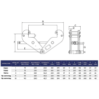 Eller Beam Clamp 1 Tonne - 75 - 230 mm
