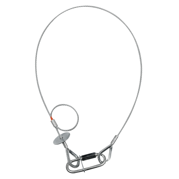 Saveking Safety Cable 3 mm - BGV-C1 WLL: 20 kg - 60 cm - silver