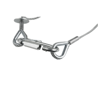 Saveking Safety Cable 4 mm - BGV-C1 WLL: 40 kg - 100 cm - silver