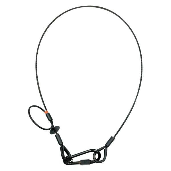 Saveking Safety Cable 5 mm - BGV-C1 WLL: 60 kg - 100 cm - Schwarz