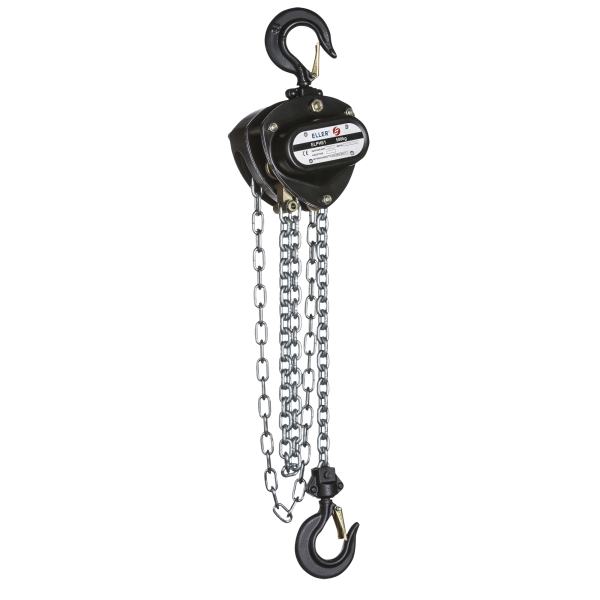 Eller PHE1 Manual Chain Hoist 1000 kg Lifting height 10 m - No overload protection