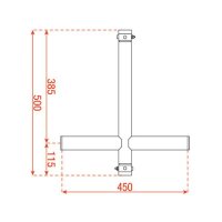 Showgear T-Downrigger Aluminium - GT/GQ