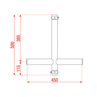 Showgear T-Downrigger Black - GT/GQ