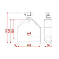Showgear Single Downrigger Aluminium - GT/GQ
