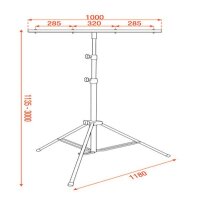 Showgear Metal Medium Light Stand Mammoth Stands