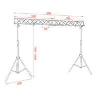 Showgear Light Bridge Set Mammoth Ständer