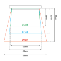 Showgear Separate Sleeve for Rain Cover Ø 60 cm Länge: 50 cm