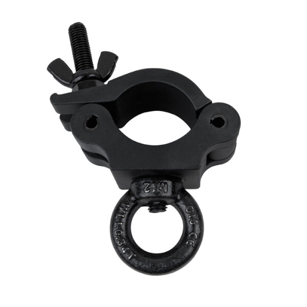 Showgear 50 mm Half Coupler + Eye Zulässige Nutzlast: 340 kg - Aluminium - Schwarz