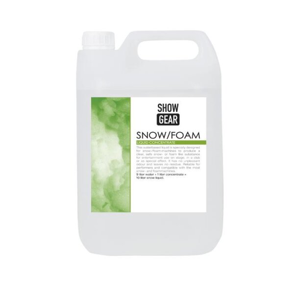 Showgear Snow/Foam Concentrate 5 litre 5 Liter - wasserbasiert