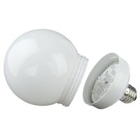 Showgear LED Ball 100 mm E27, 19 x LEDs, warmweiß