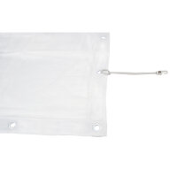 Showgear Square Cloth Dekomolton 160 g/m² Weiß - 140 (B) x 140 (H) cm - 24 Bindungsgummis