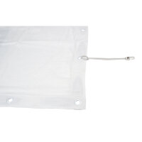 Showgear Square Cloth Dekomolton 160 g/m² Weiß - 140 (B) x 140 (H) cm - 24 Bindungsgummis