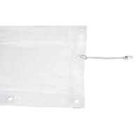 Showgear Square Cloth Dekomolton 160 g/m² Weiß - 340 (B) x 340 (H) cm - 60 Bindungsgummis