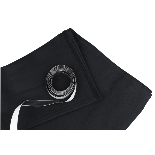 Showgear Stage Skirt Stagemolton 320 g/m² Schwarz - 600 x 80 cm (B x H) - glatt