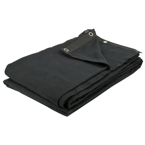 Showgear Backdrop Dekomolton 160 g/m² Black - 300 x 300 cm (W x H)