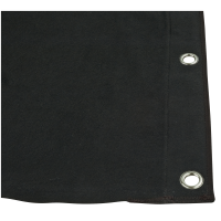 Showgear Backdrop Dekomolton 160 g/m² Black - 300 x 300 cm (W x H)