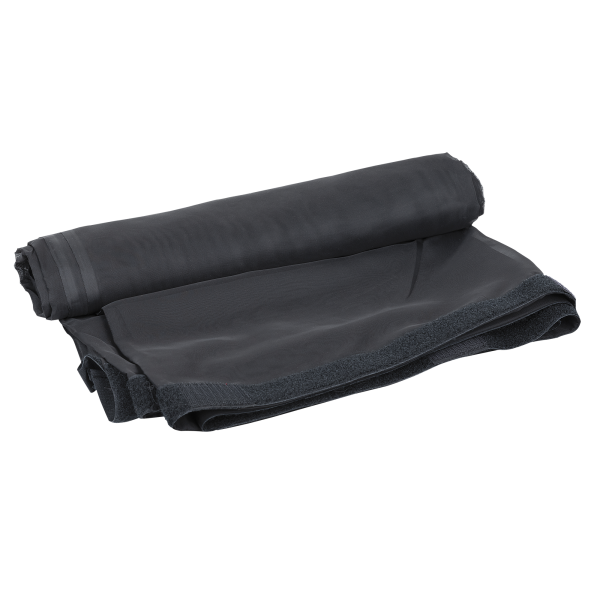 Showgear Voile CS Curtain, 55 g/m² Black - 300 x 300 cm (W x H) - unpleated