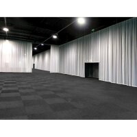 Showgear Voile CS Curtain, 55 g/m² Schwarz - 300 x 300 cm (B x H) - glatt