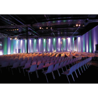 Showgear Voile CS Curtain, 55 gram/m² White - 300 x 300 cm (W x H) - unpleated