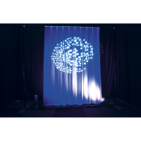 Showgear Voile CS Curtain, 55 gram/m² White - 300 x 300 cm (W x H) - unpleated