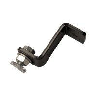 Wentex Eurotrack - Universal mounting bracket, Black Schwarz (pulverbeschichtet)