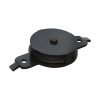 Wentex Eurotrack - Return Pulley, Black 85 mm - black