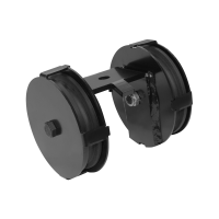Wentex Eurotrack - Double Wheel Pulley 85 mm - black