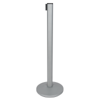 Showgear 2 m Adjustable Crowd Barrier PRO Silber